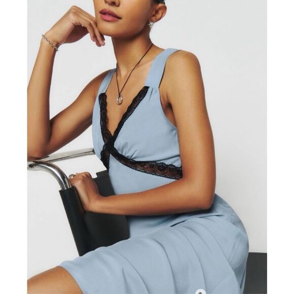 Reformation Provence Silk Midi Dress - Picture 3 of 13